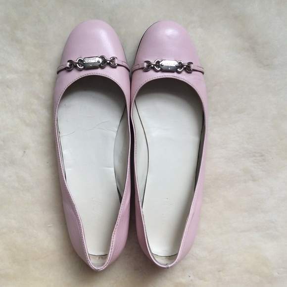 Gucci Shoes - GUCCI flats, leather classic light pink size 7.5